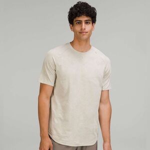 Lululemon Drysense Shirt Sleeve Shirt Marble Raw Linen Tan XL